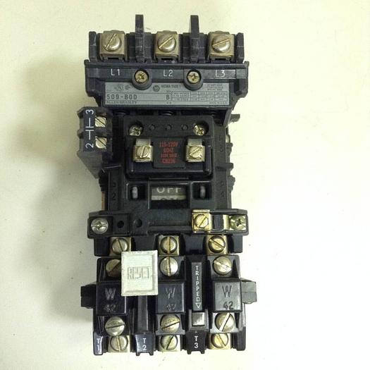 Used ALLEN BRADLEY Starter Size 1 509-BOD SER B W42 #79014