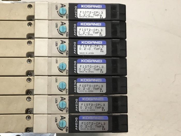 Used KOGANEI Solenoid w/ Valves F10M7AJ #120909