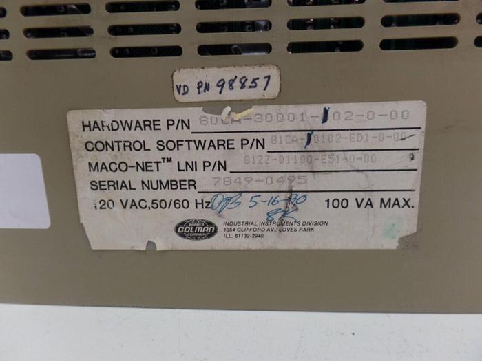 Used BARBER COLMAN Sequence Module MACO 8000 80CA-30001-102-0-00 Used