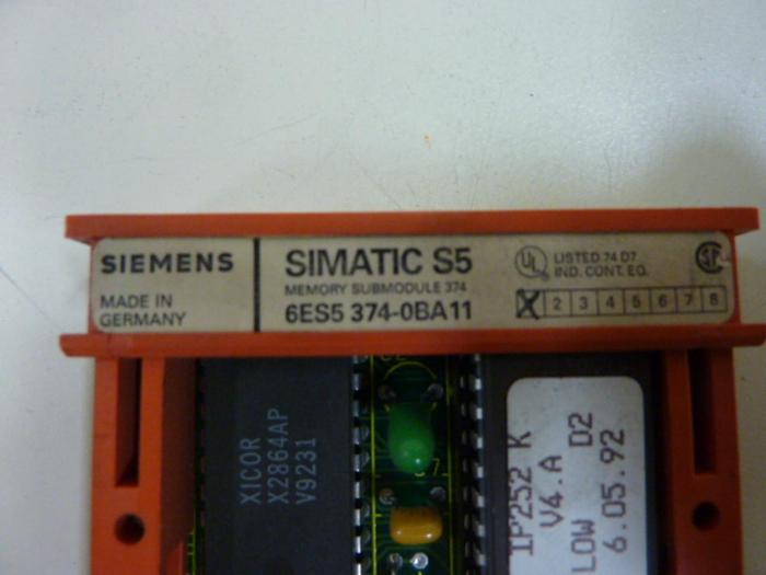 Used SIEMENS / VAN DORN SIMATIC S5 Memory 6ES5 374-0BA11 #54294