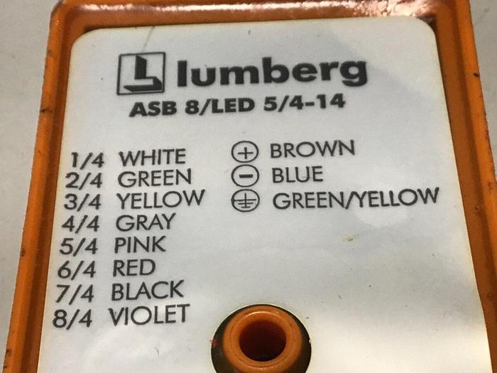 Used LUMBERG Distribution Box ASB 8/LED 5/4-14 #130711