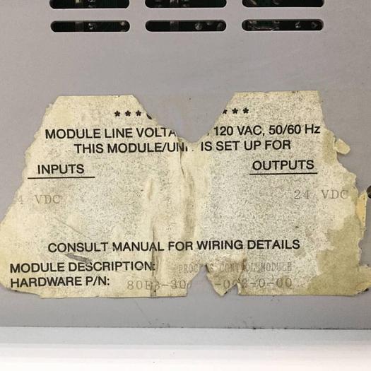 Used BARBER COLMAN Process Control Module 80EB-30003-002-0-00 Used