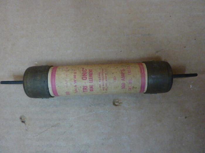 Used SHAWMUT 100 Amp Fuse TRS100 #27439