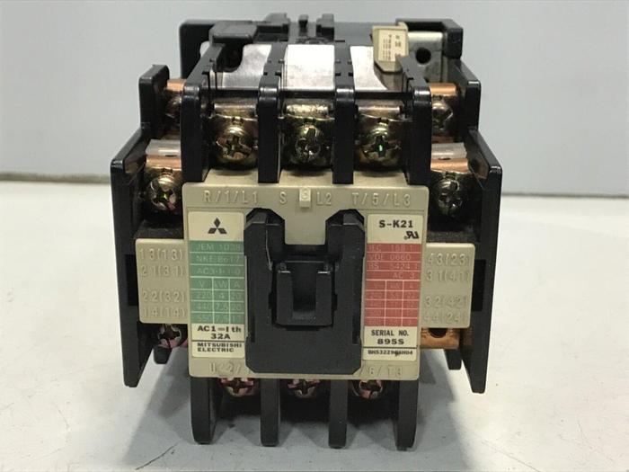 Used MITSUBISHI Magnetic Contactor S-K21 #124002