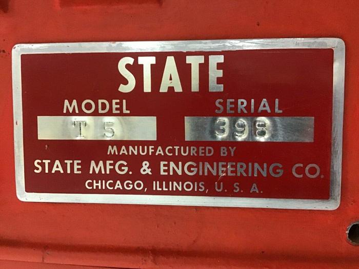 Used STATE MFG Oscillating Spindle Sander T5 Used