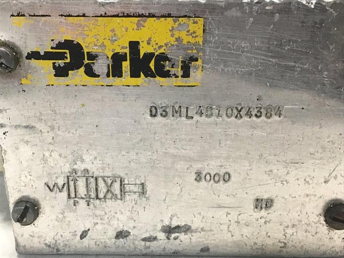 Used PARKER Directional Control Valve D3ML4B10X4384 #127165