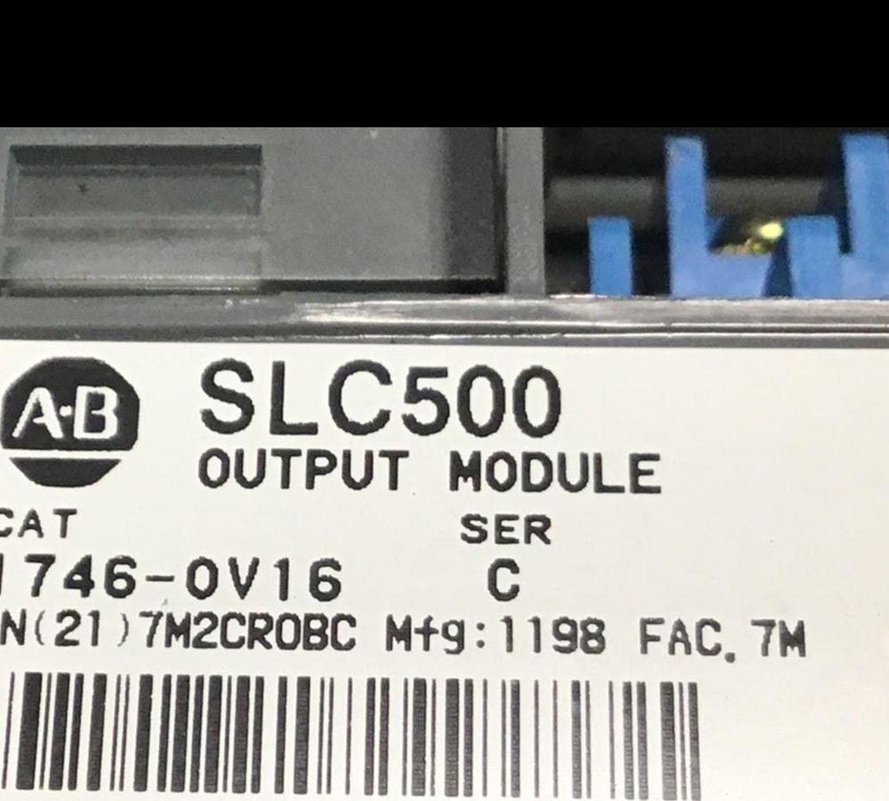 Used ALLEN BRADLEY Output Module 1746-OV16 SER C USED