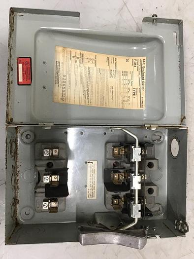 Used SIEMENS 30 Amp ITE Heavy Duty Vacu-Break F-351 #127050
