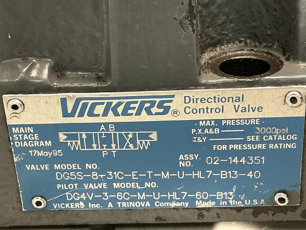 Used VICKERS DG4V-3-6C-M-U-HL7-60-B13