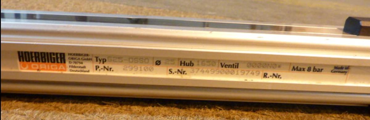 Used HOERBIGER ORIGA Cylinder S25-0SS0 Used
