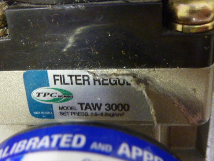 Used TPC PNEUMATICS Filter Regulator TAW3000 #67687