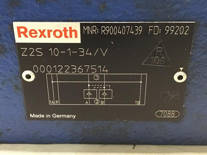 Used REXROTH Valve Z2S10134/V #137537