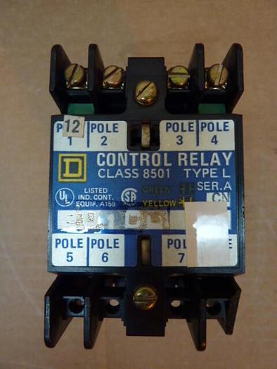 Used SQUARE D Control Relay 8501-L0-20 #3421