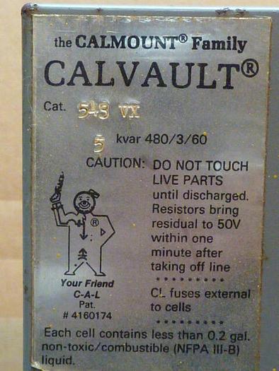 Used CALMOUNT 5 kVA Variable Resistor 543 VX #28737