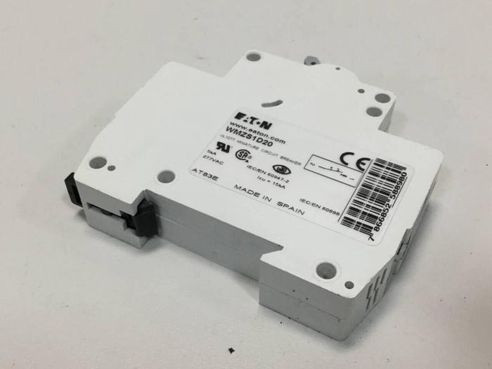 Used EATON CORPORATION Miniature Circuit Breaker WMZS1D20 #97848