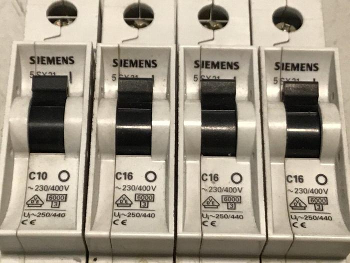 Used SIEMENS Breaker 5SX2C10 C16 Used #122585