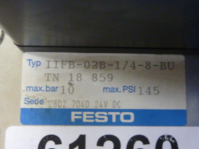 Used FESTO Control Block / Valve Terminal IFB8-02 #61260