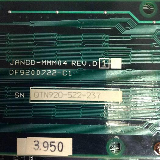 Used YASKAWA Circuit Board JANCD-MCP02B-1 REV D #76701