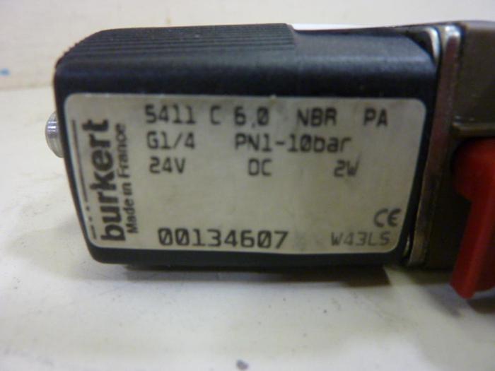 Used BURKERT EASY FLUID CONTROL SYS Solenoid Valve 00134607 #59952