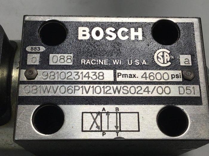 Used BOSCH Valve 9810231438 081WV06P1V1012WS024/00D51 Used