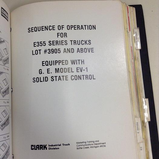 Used CLARK EQUIPMENT Various Manuals SCR MANUALS #71087