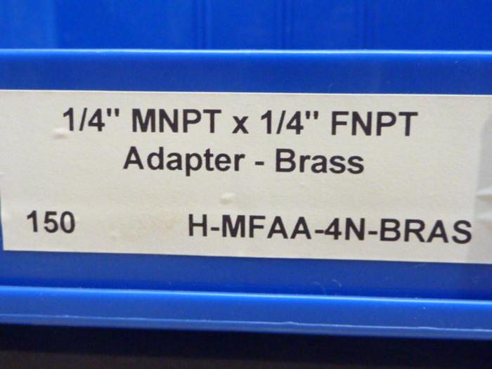 Used HY-LOK Brass Adapter H-MFAA-4N-BRAS #40406 SCRAPPED / DNL