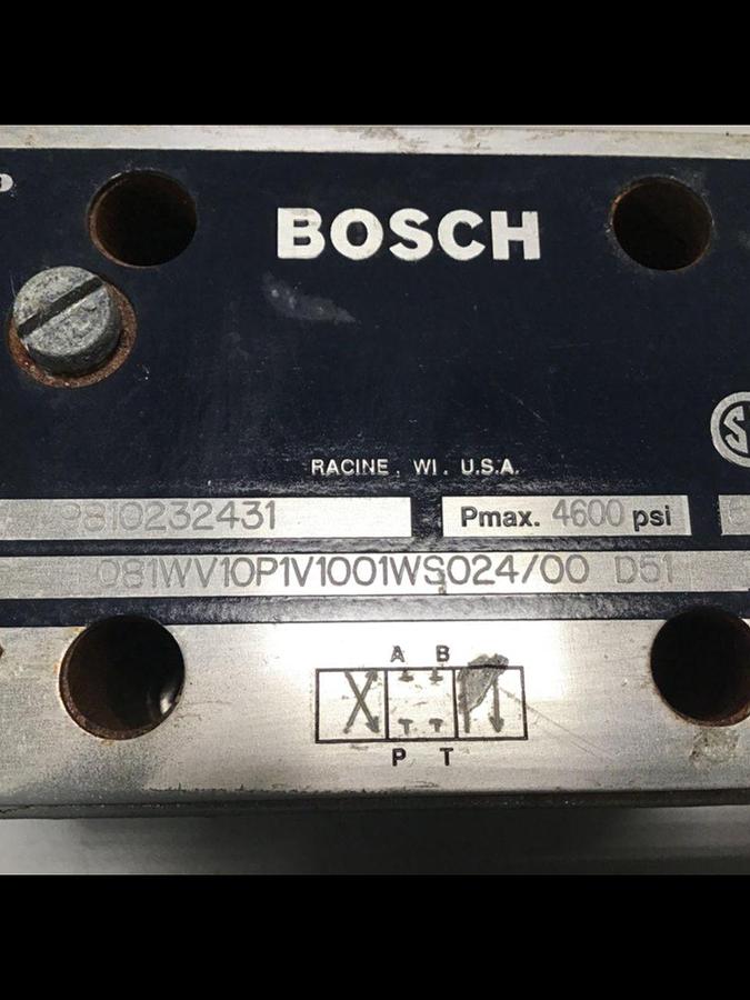 Used BOSCH Valve 081WV10P1V1001WS024/00D51 Used