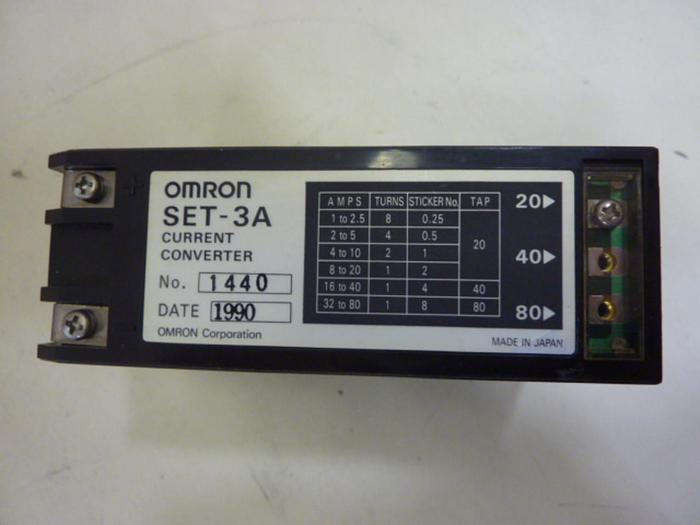 Used OMRON Set - 3A Current Converter SET-3A #65703