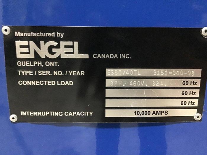 Used ENGEL 40 Ton Injection Mold Machine ES80/40TL-1.2 USED