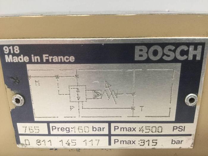 Used BOSCH Pressure Relief Valve 0 811 145 117 Used