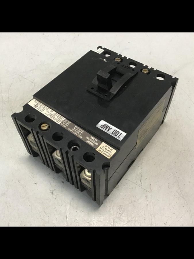 Used SQUARE D 100 Amp Circuit Breaker FAL36100 Used
