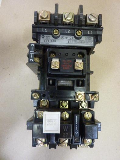 Used ALLEN BRADLEY Starter Size 1 509-BOD SER B W27 #47130