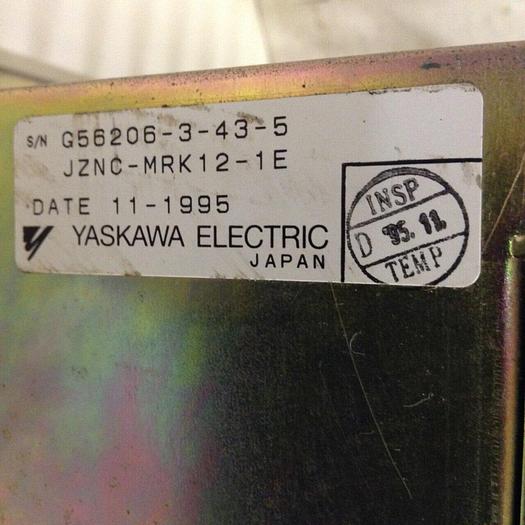 Used YASKAWA Motoman Robot Card Rack JZNC-MRK12-1E #76662