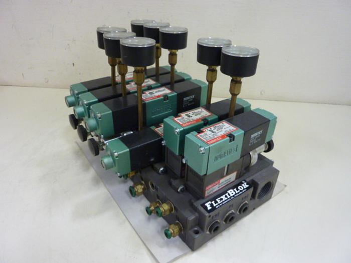 Used NUMATICS Control Block w/ Valves 082SA43AM #60110