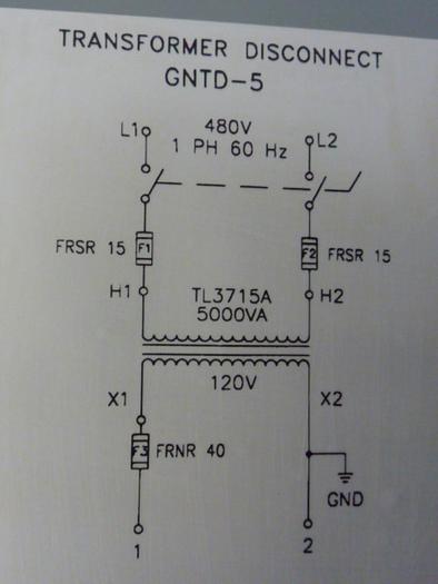 Used DAYKIN 5 kVA Transformer GNTD-5 #52302