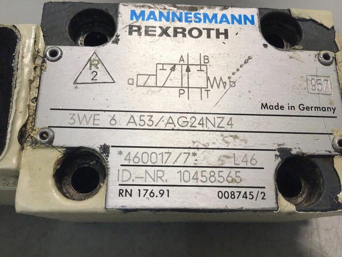 Used MANNESMANN REXROTH Valve 3WE6A53/AG24NZ4 #132357