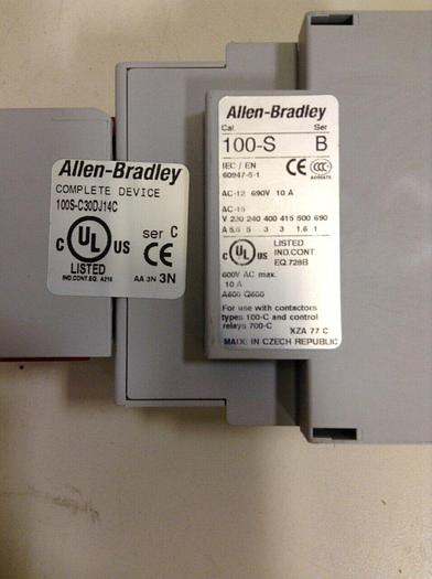 Used ALLEN BRADLEY Safety Contactor 100S-C30DJ14C SER C #68463
