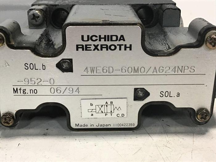 Used REXROTH Valve 4WE6D60M0/AG24NPS9520 #137456