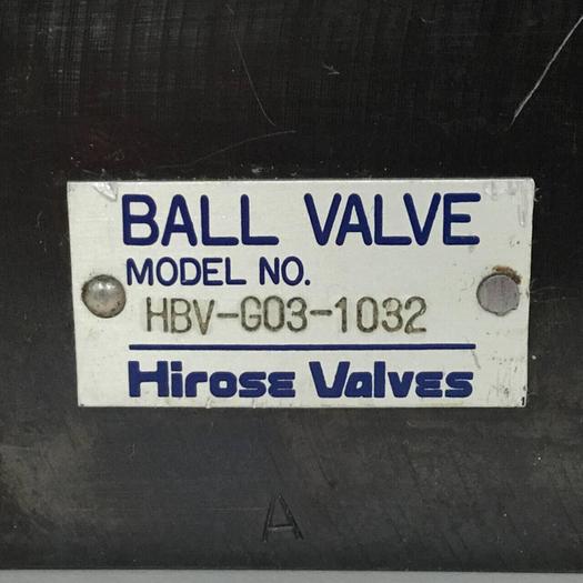 Used HIROSE VALVES Ball Valve HBV-G03-1032 #91730
