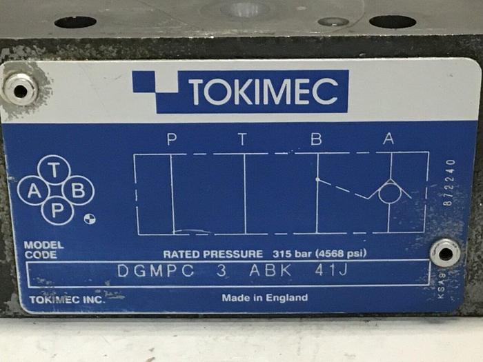 Used TOKIMEC Valve DGMPC-3-ABK-41J #126850