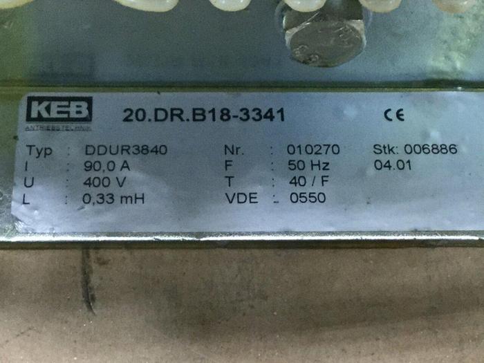 Used KEB Transformer 20.DR.B18-3341 #102100