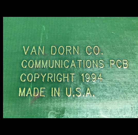 Used VAN DORN Communication Board PC330-081 330-081 Used