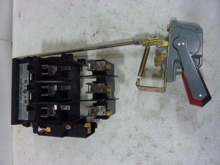 Used ALLEN BRADLEY 30 Amp Disconnect Switch 1494V-DS30 SER A #57426