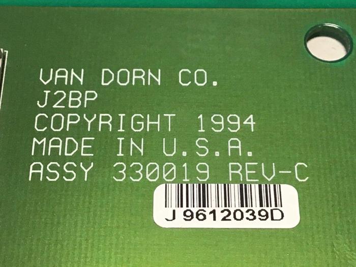 Used VAN DORN Circuit Board 330019 PC330-019 330-019 Used
