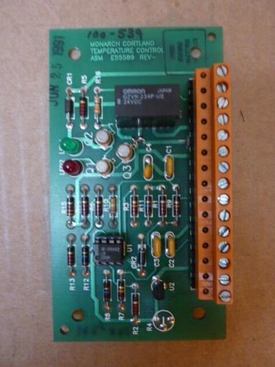 Used MONARCH Temperature Control Board E55589 #27072
