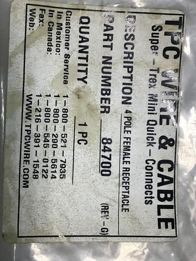 TPC WIRE & CABLE Cord Set 84700 #128564
