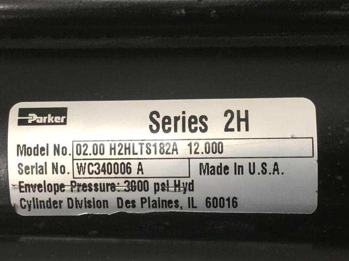 Used PARKER Injection Sled Cylinder 02.00 H2HLTS182A 12.000 USED