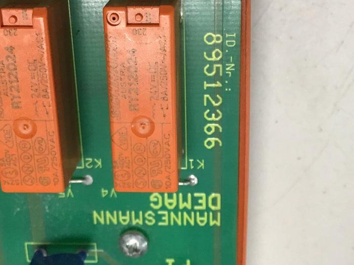 Used MANNESMANN DEMAG Circuit Board 89512366 #131219