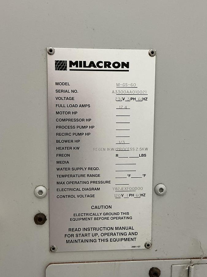 Used CINCINNATI MILACRON M-GS-60