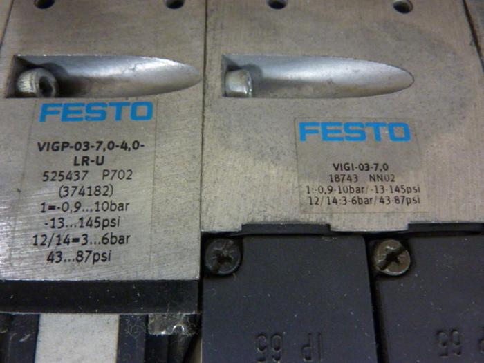 Used FESTO Control Block w/ Valves IFB8-03 #52805